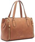 Calvin Klein Reyna Novelty Satchel, Caramel, One Size