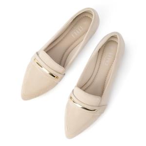 MUSSHOE Flats for Women Comfortable Pointed Toe Dressy Loafers for Women,Nude Suede 8