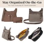 Baggallini womens Cross Over Crossbody Portobello,One Size