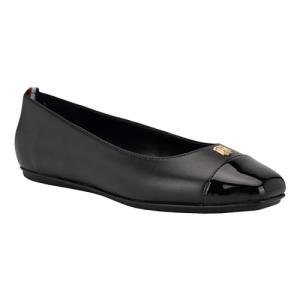 Tommy Hilfiger Women's Bekim Flat, Black Multi 002, 8