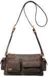 Michael Kors Women's Dakota Small Convertible Pocket Crossbody Bag, Antique Gold-Tone Hardware/Brown/Acorn