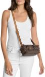 Michael Kors Women's Dakota Small Convertible Pocket Crossbody Bag, Antique Gold-Tone Hardware/Brown/Acorn