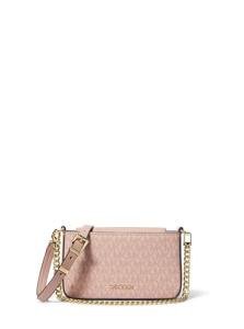 Michael Kors Bryant Small Convertible Crossbody Bag, Gold-Tone Hardware/Tonal MK Signature Coated Twill/Ballet