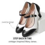 Retro Mary Jane Oxford Pumps - Cute Heels