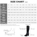 Women's Chunky Block Heel Knee High Winter Boots