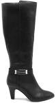 LONDON FOG Womens Event Heeled Dress Boot Black 10