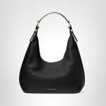 Michael Kors Nolita Small Hobo Shoulder Bag, Gold-Tone Hardware/Black