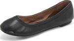 LUCKY Women’s Emmie Black Leather Ballerina Flats