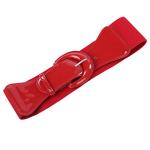 Retro Patchwork Apparel Belts for Dresses - Red