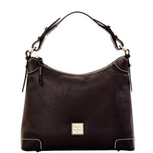 Dooney & Bourke Black Leather Hobo Shoulder Bag