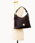 Dooney & Bourke Black Leather Hobo Shoulder Bag