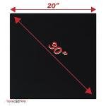 Sheer Black Polka Dot Chiffon Scarf - Vintage Style