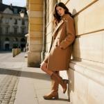 Rollda Cowgirl Boots Cowboy Boots for Women Square Toe Mid Calf Western Boots Ladies Fashion Boots with Chunky Heel Brown Size 9