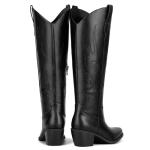 Black Knee High Western Cowboy Boots - Women's Size 8.5