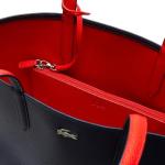 Lacoste Women's Anna Large Reversible Tote Bag, Violet/Red, One Size