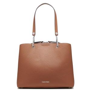 Calvin Klein Garnet Triple Compartment Tote, Caramel, One Size
