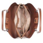 Calvin Klein Garnet Triple Compartment Tote, Caramel, One Size