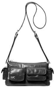 Michael Kors Women's Dakota Small Convertible Pocket Crossbody Bag, Silver-Tone Hardware/Black