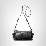 Michael Kors Women's Dakota Small Convertible Pocket Crossbody Bag, Silver-Tone Hardware/Black