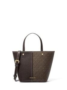 Michael Kors Flora Small Crossbody, Gold-Tone Hardware/Brown