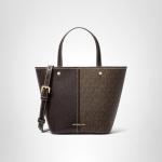 Michael Kors Flora Small Crossbody, Gold-Tone Hardware/Brown