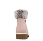 Lugz | Convoy Classic 6-inch Chukka Boots for Women | Faux Fur Lace Up Womens Fall Boots | Everyday Women Footwear, Soft Pink/Bone/Gum, 8 M