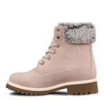 Lugz | Convoy Classic 6-inch Chukka Boots for Women | Faux Fur Lace Up Womens Fall Boots | Everyday Women Footwear, Soft Pink/Bone/Gum, 8 M