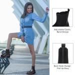 Athlefit Women's Chelsea Ankle Boots Platform Slip On Chunky Heel Lug Sole Leather Booties Black 8