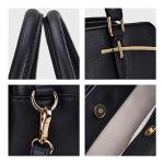 Women Handbag Wallet Tote Shoulder Hobo Bag Top Handle Satchel Purse Set 2pcs with 3 Compartments