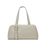 Calvin Klein Lowen East/West Satchel, White/Black, One Size