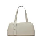 Calvin Klein Lowen East/West Satchel, White/Black, One Size