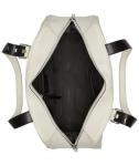 Calvin Klein Lowen East/West Satchel, White/Black, One Size