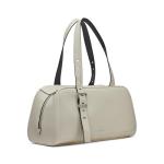 Calvin Klein Lowen East/West Satchel, White/Black, One Size