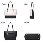Women Fashion Synthetic Leather Handbags Tote Bag Shoulder Bag Top Handle Satchel Purse Set 4pcs