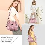 Purses and Handbags Women Fashion Tote Bag Shoulder Bags Top Handle Satchel Purses Washed Synthetic Leather Handbag Retro Pink 13.8 * 4.7 * 11.8 inches