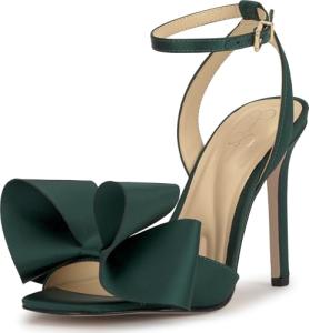 Jessica Simpson Olivine Bow Heeled Sandal, Dark Pine, 8