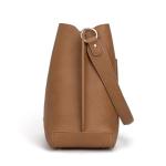 Montana West Hobo Bags for Women Medium Brown Shoulder Purse Casual Bucket Top Handle Handbag with Detachable Crossbody Strap, MWC-584BR