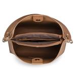 Montana West Hobo Bags for Women Medium Brown Shoulder Purse Casual Bucket Top Handle Handbag with Detachable Crossbody Strap, MWC-584BR