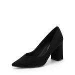 DREAM PAIRS Women’s High Chunky Closed Toe Block Heels Pointed Toe Wedding Party Elegant Slip On Pumps Shoes,Size 12,Black,SDPU2229W