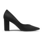 DREAM PAIRS Women’s High Chunky Closed Toe Block Heels Pointed Toe Wedding Party Elegant Slip On Pumps Shoes,Size 12,Black,SDPU2229W