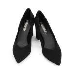 DREAM PAIRS Women’s High Chunky Closed Toe Block Heels Pointed Toe Wedding Party Elegant Slip On Pumps Shoes,Size 12,Black,SDPU2229W