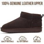 Project Cloud 100% Genuine Leather Ankle Boots for Women - Water Resistant with Memory Foam Insole Winter Boots for Women - Trending Shoes & Comfortable Women's Ankle Boots (Hippy_W, CHOCBRWNSUED,9)