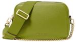 Michael Kors Women's Bryant Medium Double Zip Chain Camera Crossbody Bag, Gold-Tone Hardware/Meadow Green