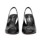 Adrizzlein Women's High Heels Peep Toe Pumps Shoes Fish Mouth Sandals 4 inch Stiletto Heels for Dress Wedding Party black-8