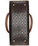 Calvin Klein Margot Textured Logo Emboss Tote