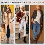 Vepose Women’s Slouch Ankle Flat Boots, Black Suede Short Low Heel Zipper 939A Booties, Size 8.5M US, (CJY939A Black 08.5)