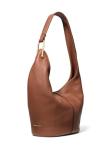 Michael Kors Sonny Medium Hobo Shoulder, Gold-Tone Hardware/Soft Venus Leather/Luggage