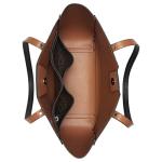 Calvin Klein Dilan Novelty Organizational Tote, Black/Silver Textured