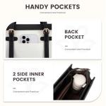 LOVEVOOK Laptop Bag for Women 15.6 inch Canvas Laptop Tote Bag, Large Capacity Work Bag with Clutch Purse, Computer Bag Office Business Briefcase, Casual Handbag for Travel College Teacher School