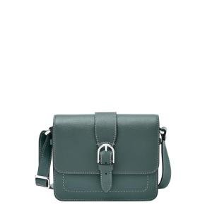 Fossil Women's Zoey Leather Medium Flap Crossbody Purse Handbag, Dusty Sky Blue (Model: ZB11021451)